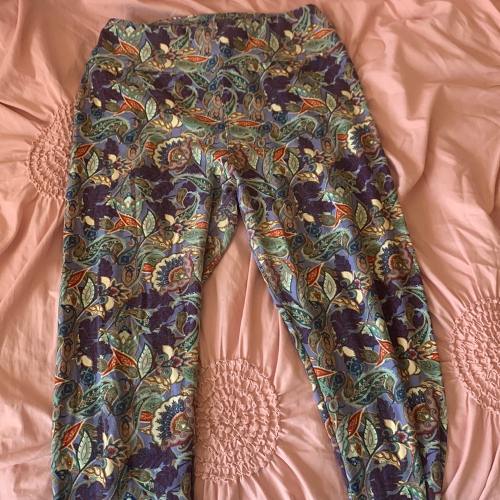 LuLaRroe Vintage Patterned Leggings Small